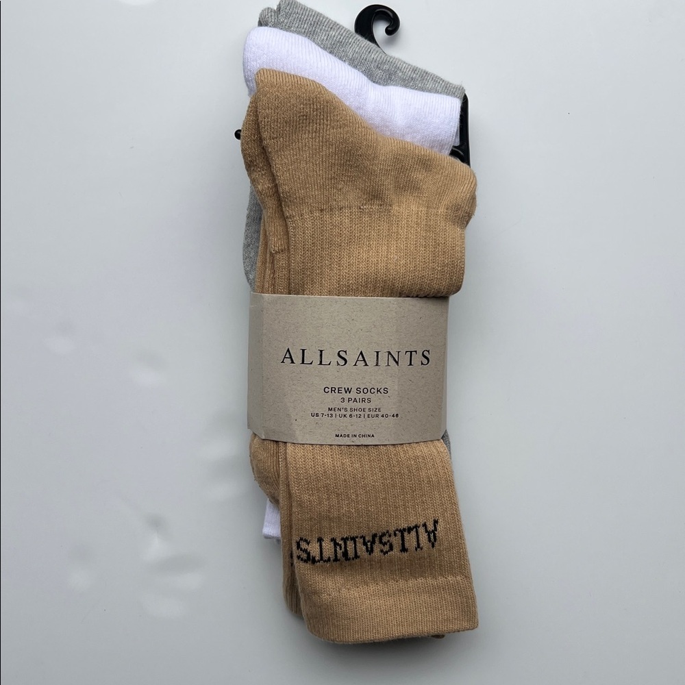 All Saints 3-Pack Classic Sport High Cut Socks - Picture 2 of 4